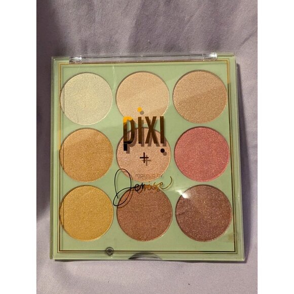 Pixi + Denise Eyeshadow Palette With 9 Shimmer Shades Multi-Tone Glow On Makeup - Picture 1 of 3
